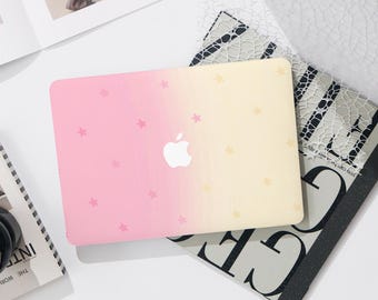 Rozewitte gesplitste MacBook Pro-hoes van 13 inch | Harde laptoptas voor Macbook Air 13/11 Pro 13/14/15/16 2023 2024 M2 2025 | Hoes laptophoes