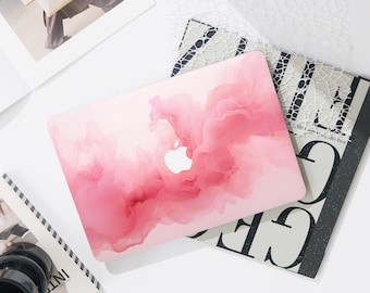Roze MacBook Pro-hoesje met verlopende lijnen, 13 inch | Harde laptoptas voor Macbook Air 13/11 Pro 13/14/15/16 2023 2024 M2 2025 | Hoes laptophoes