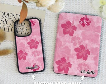 Pink Flower Graffiti New Kindle Case Paperwhite12/11/10 Case for Kindle Paperwhite 6.8'' 7",Case For iPhone 16 15 14 13 12 Pro/ Max/ Plus