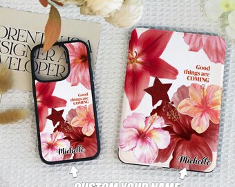 Red Flowers Kindle Case cover for Personalization Kindle Colorsoft,Kindle case with auto wake,Case For iPhone 16 15 14 13 Pro/ Max/ Plus