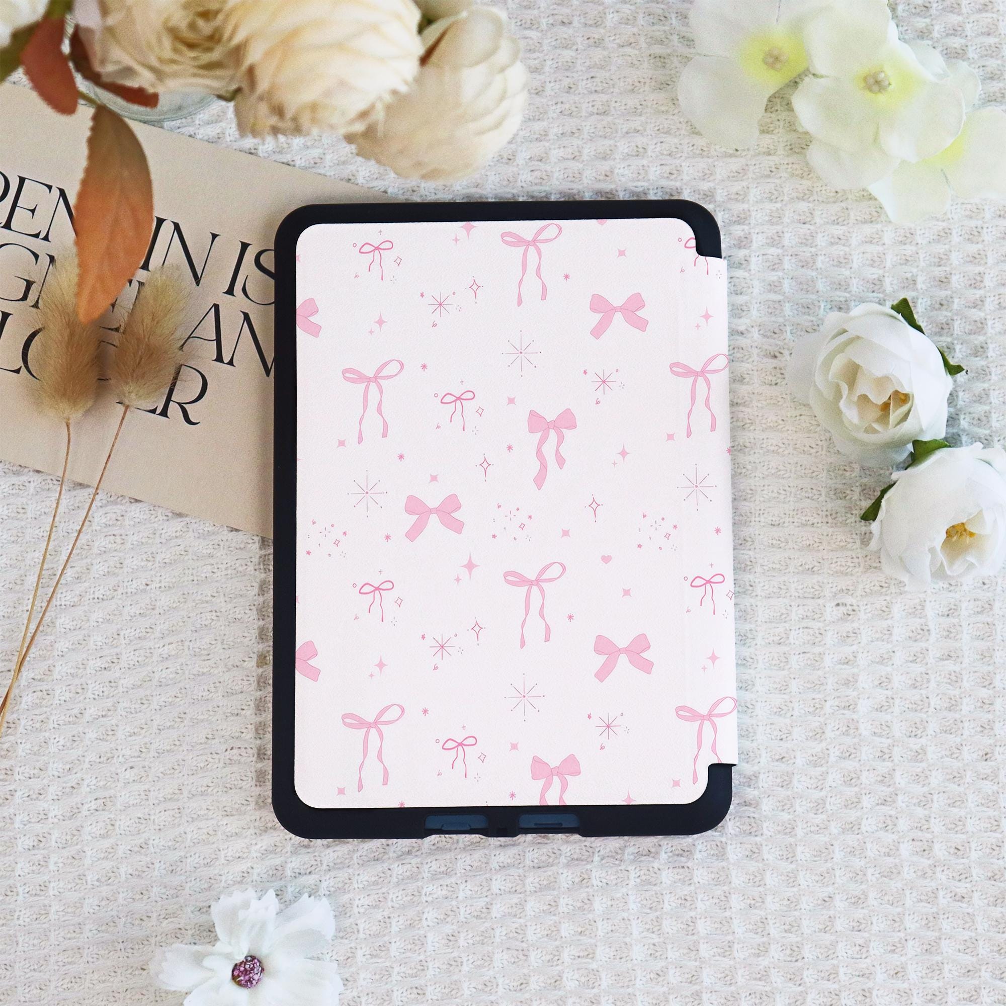 Star Pink Bow Pattern Personalised Case Cover for Kindle Paperwhite1/2 ...
