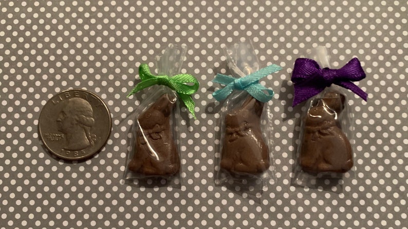 Miniature Chocolate Easter Bunnies 1:6 Scale - Etsy