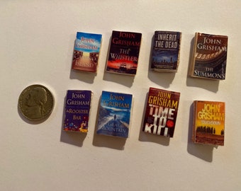 Miniature John Grisham books