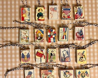 Adornos en miniatura del 4 de julio