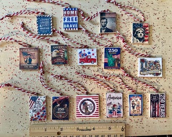 Adornos en miniatura del 4 de julio