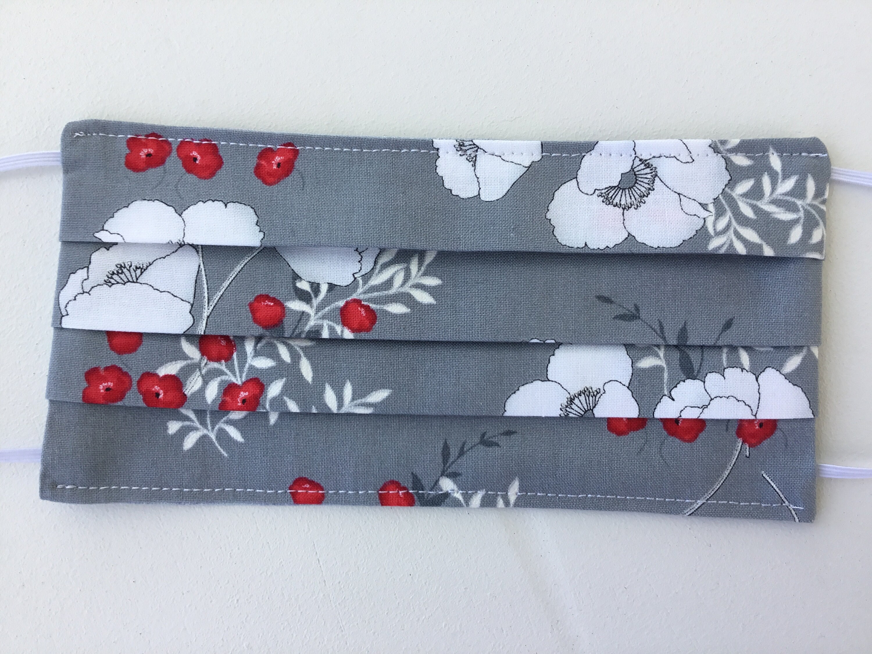 Reversible pleated face mask face mask with nose wire with Etsy