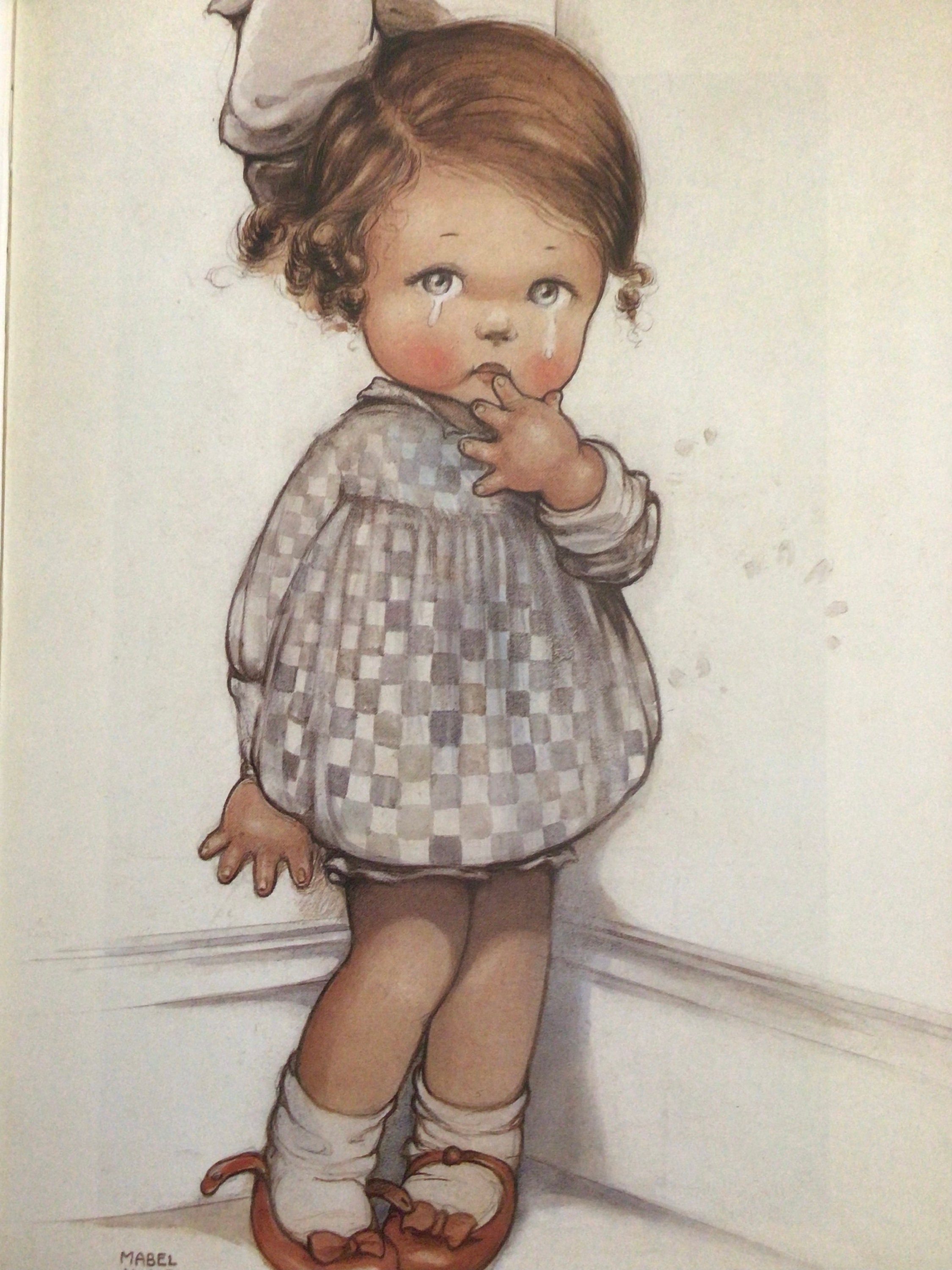 Mabel Lucie Attwell, Childrens Print, Vintage Bookplate, Book Page
