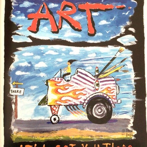 Fred Babb, Art-It Will Get You There, 10.75 x 13.75 Vintage Poster Art for Framing, Poster Print