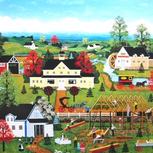 Jane Wooster Scott- Good Neighbors - 11 1/2 x 9 1/4 Vintage Book Page, Unframed, American Artist