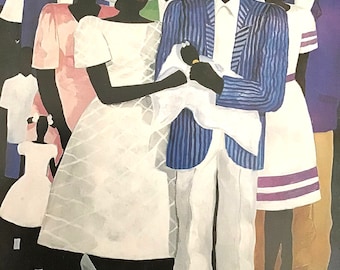 Deacons Roost/The Christening, African American Art, Book Page Print for Framing, 10.5 x 12 in page Size