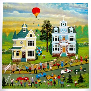 Jane Wooster Scott- Derby Day in Dayton - 11 1/2 x 9 1/4 Vintage Book Page, Unframed, American Artist