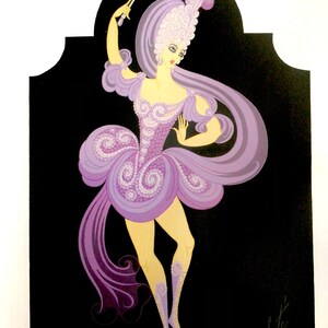 Erte, Costume Design for the Lilac Fairy in the Sleeping Beauty, 1920’s Art Deco Print, Unframed Book Print, Wall Decor