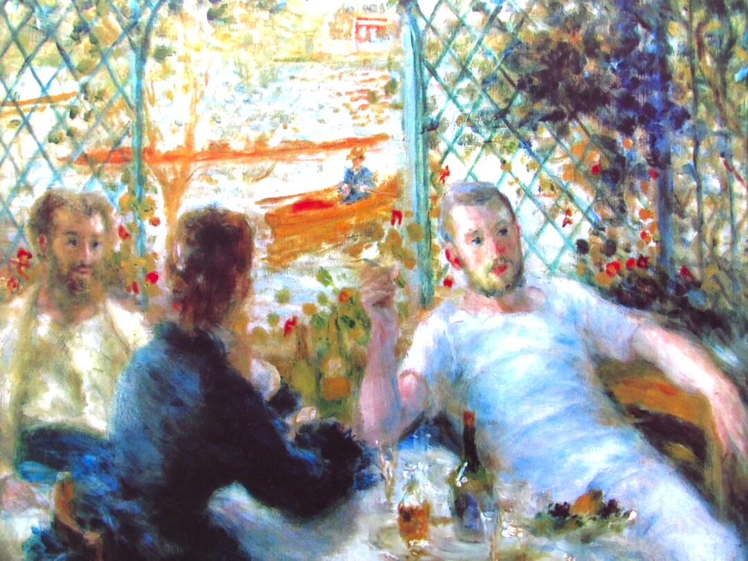 Auguste Renoir, the Rowers Lunch, 1880, 9 X 7.75 In. Reproduction