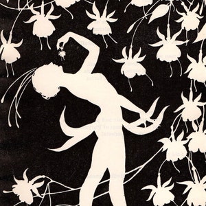 Don Blanding, FUSCHSIA BALLET, Art Deco Print, Printed in 1946, Vintage Book Page Print For Framing