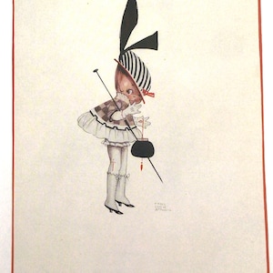Mabel Lucie Attwell, Childrens Print, Vintage Bookplate, Book Page Print, Nursery Print, Baby Gift, Unframed Book Print