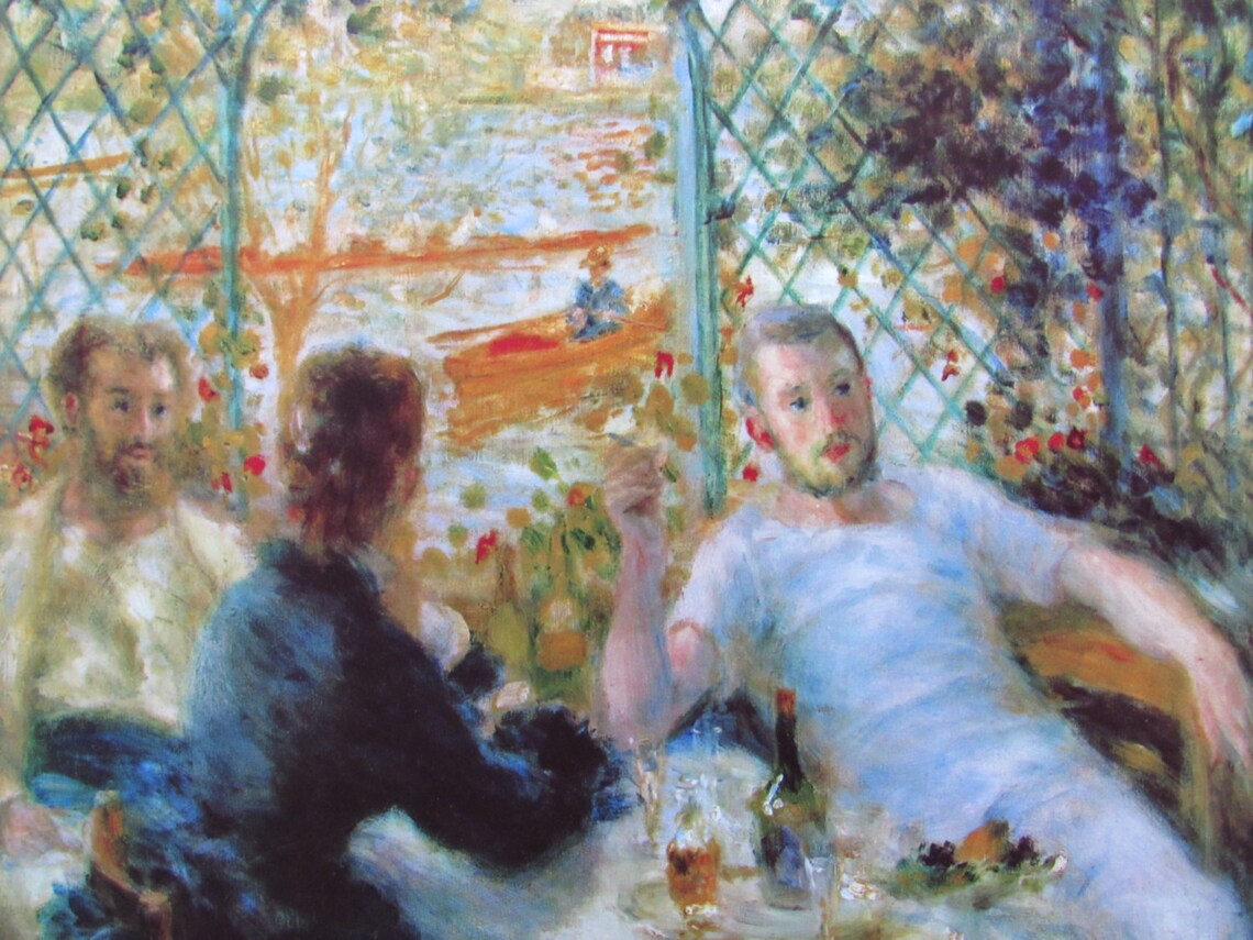 Auguste Renoir the Rowers Lunch 1880 9 X 7.75 In. Etsy