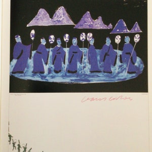 David Hockney, El Gran Teatro, 1984, 10 x 14 in Vintage Reproduction for Framing