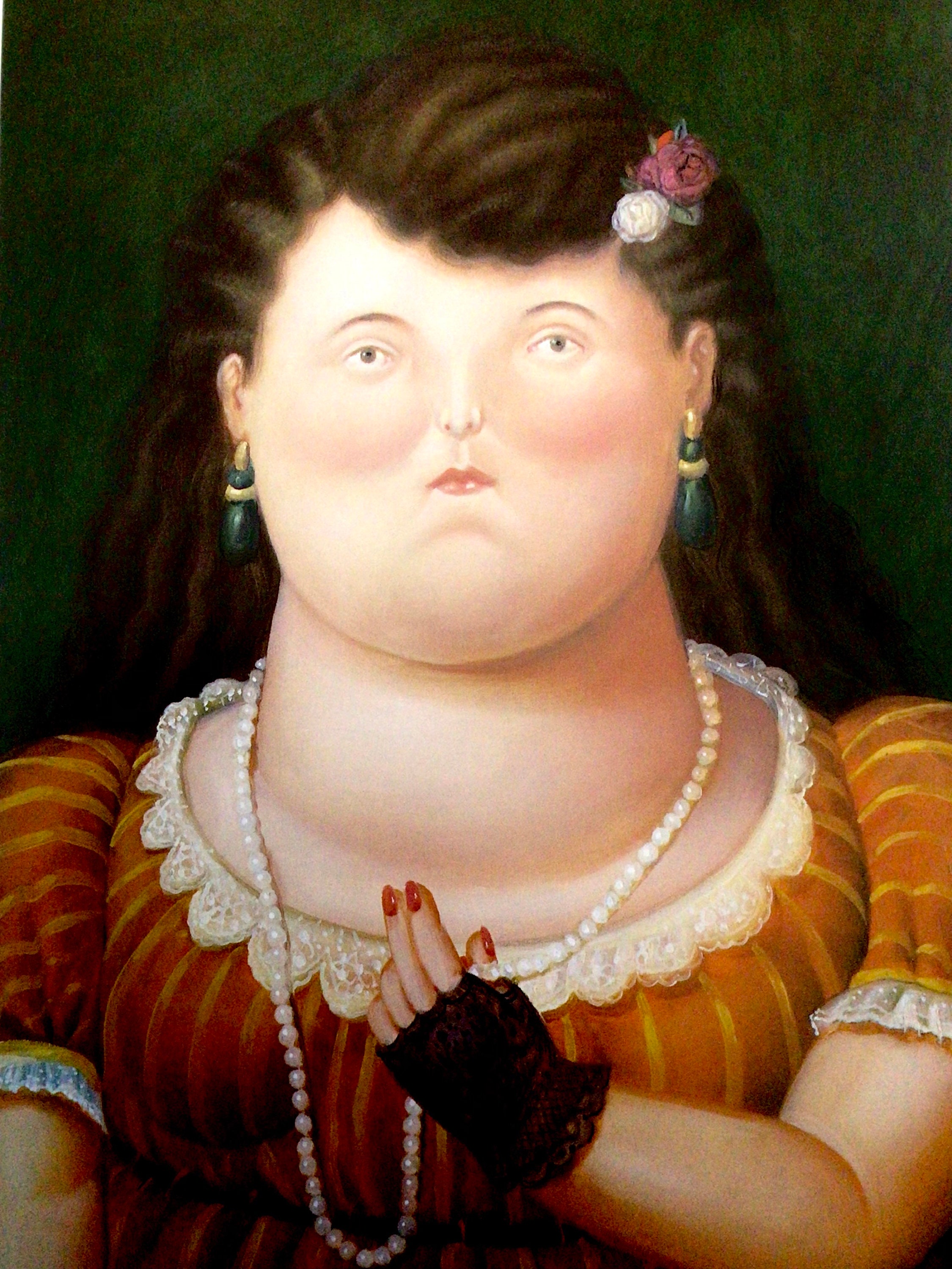 Fernando Botero, vrouw met parels  schilder en zijn model, 2-zijdige  boekafdruk voor inlijsten, naïeve kunst, grillige prints, wanddecoratie -  Etsy Nederland