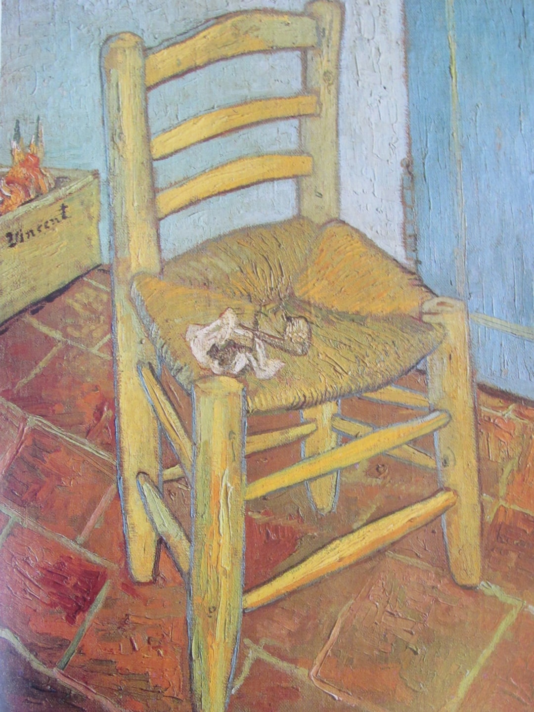 Van Gogh- Fine Art Print, the Chair and Pipe, 8 X 10 In, Color Plate ...