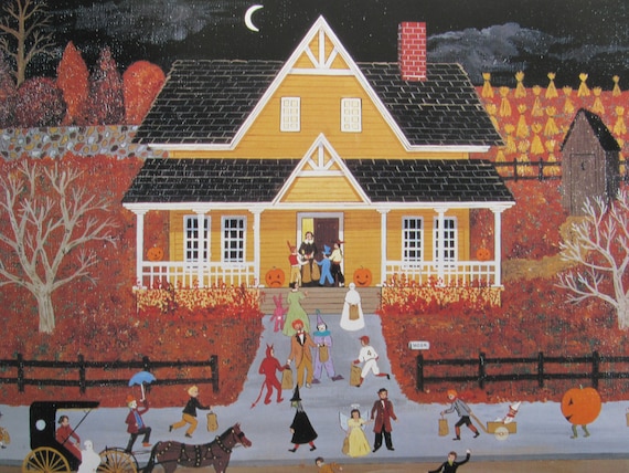Jane Wooster Scott- Halloween- 11 1/2 X 9 1/4 Vintage Book