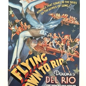 Delores Del Rio in Flying to Rio, Reproduction Movie Poster, Book Print to be Framed