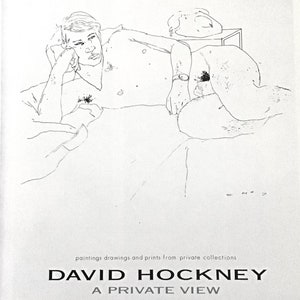 David Hockney, A PRIVATE VIEW, 10 x 14 in Vintage Reproduction for Framing