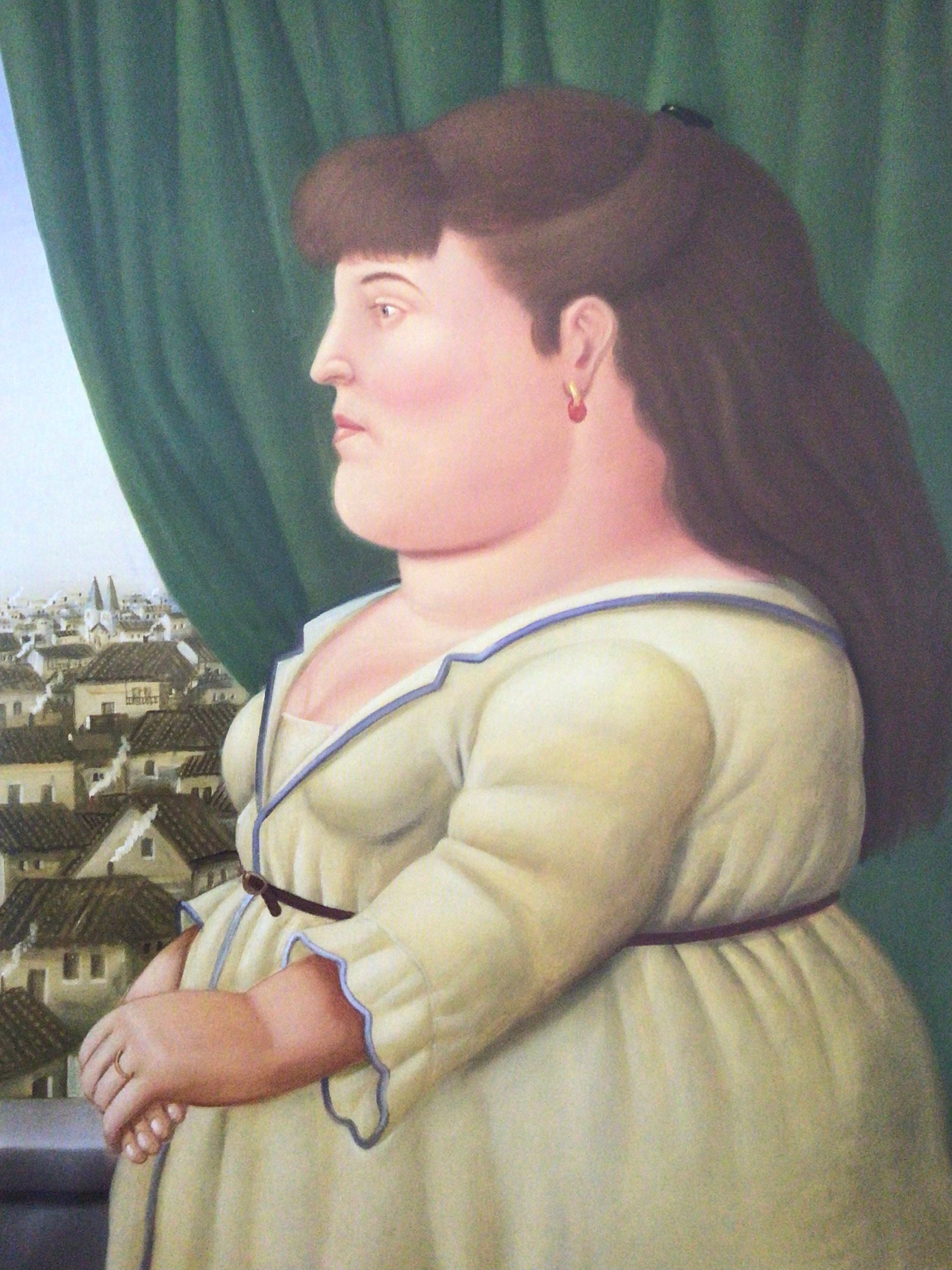 Fernando Botero, Vrouw bij het Raam  Society Lady, 2-zijdige boekafdruk  voor inlijsten, naïeve kunst, grillige prenten, wanddecoratie - Etsy  Nederland