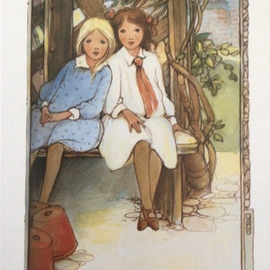 Mabel Lucie Attwell, Childrens Print, Vintage Bookplate, Book Page Print, Nursery Print, Baby Gift, Unframed Book Print
