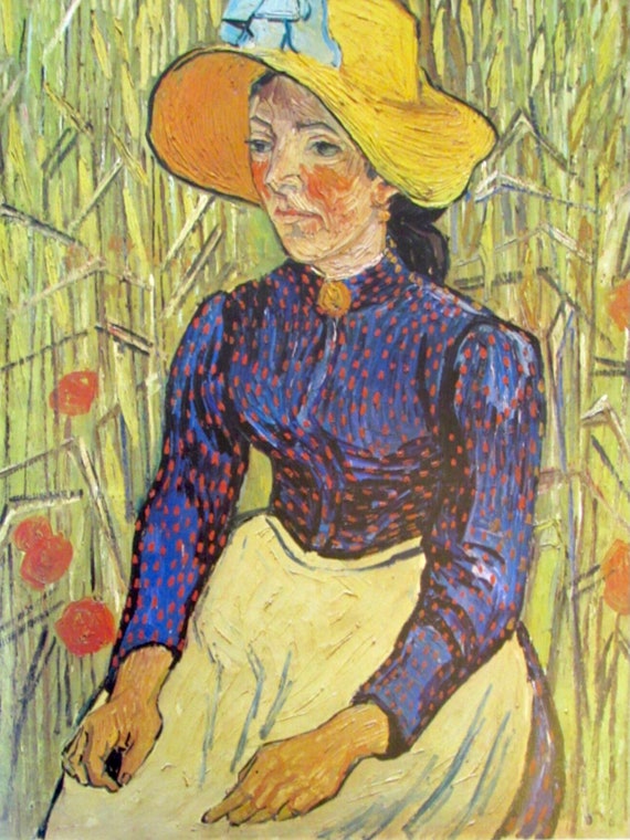 Vintage Van Gogh “Sunflowers” Color Book Plate Vintage Van Gogh “Sunflowers” Color Book Plate