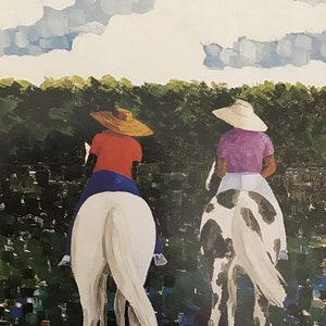 The Marshland Riders/Ms. Etta James, African American Art, Book Page Print for Framing, 10.5 x 12 in page Size