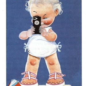 Mabel Lucie Attwell, Childrens Print, Vintage Bookplate, Book Page Print, Nursery Print, Baby Gift, Unframed Book Print