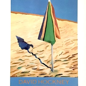David Hockney, A RETROSPECTIVE, 10 x 14 in Vintage Reproduction for Framing