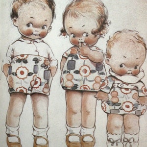 Mabel Lucie Attwell, Childrens Print, Vintage Bookplate, Book Page Print, Nursery Print, Baby Gift, Unframed Book Print