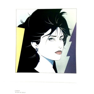 Vintage Colorplate by Patrick Nagel, Untitled,(mature content), 1985 Book Page, 8.75 x 12 in. Unframed
