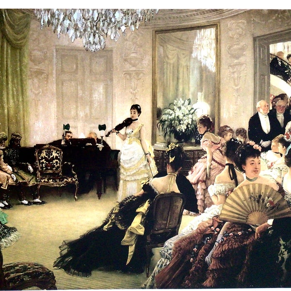 James Tissot, Hush!,   French Painter, Bookplate for Framing , Fine Art Print, Victorian Art