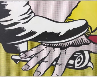 Roy Lichtenstein, Foot and Hand,  Poster Print, Book Page Print for Framing, modern Art, Pop Art