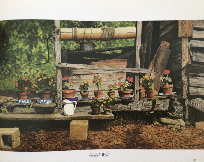 Bob Timberlake GILLEYS WELL Vintage Book Page Print for Etsy