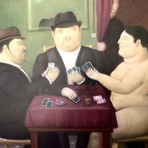 Fernando Botero, The Players/Horse, 2-Sided Book Print For Framing, Naive Art, Whimsical Prints, Wall Decor