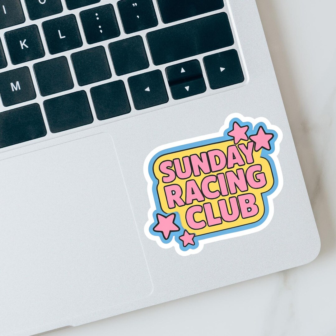 Formula 1 Sunday Racing Club Sticker: F1 Stickers for Laptops, Water ...