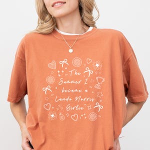 Lando Norris Formula 1 McLaren Unisex T-shirt: LN4, F1 Merch, Aesthetic Fan Gift, Cute Casual Tee, Race Weekend Apparel, Comfort Colors