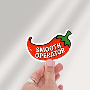 Formula 1 Sticker, Carlos Sainz, Smooth Operator, F1 Sticker for Laptops, Water Bottles & Journals, Formula 1 Fan Gift, Race Day Aesthetic