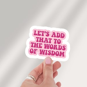 Formula 1 Sticker, Charles Leclerc, Lets add that to the words of wisdom quote, Ferrari, F1 Sticker for Laptops, Water Bottles & Journals