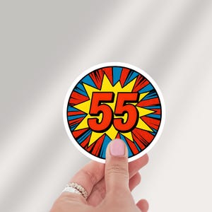 Formula 1 Sticker, Carlos Sainz, 55, F1 Sticker for Laptops, Water Bottles & Journals, Formula Fan Gift,  Race Day Aesthetic