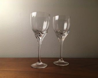 A gorgeous pair of Iris wine glasses by Rosenthal Studio Line