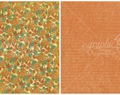 Graphic 45, Steampunk Debutante, Garden Gears, 12 x 12 Single Sheet, Vintage Retired