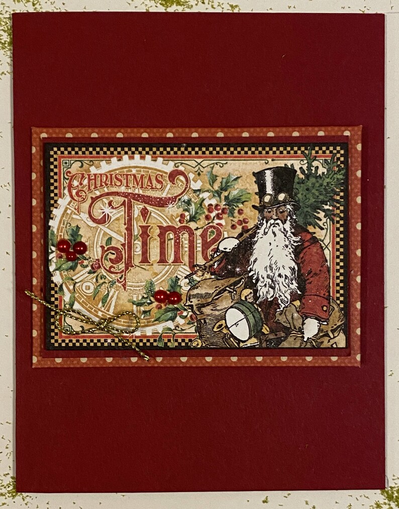 Graphic 45 Christmas Time Gift Card Christmas Card Album Etsy