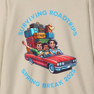 Sudadera Surviving Road Trips Spring Break 2025 / Sudadera familiar divertida / Ropa personalizada para las vacaciones de primavera