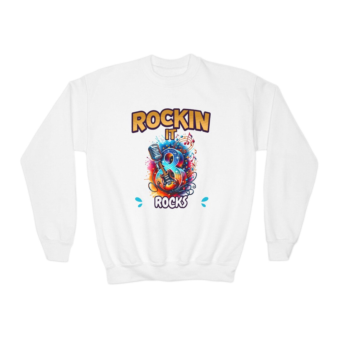 Maglietta Rockstar Per Ragazzi E Bambini - T-Shirt Con Chitarra, Regalo Divertente Per Compleanno