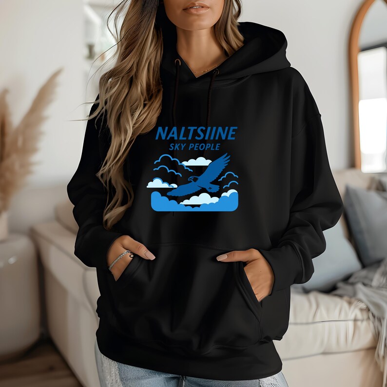 Camiseta del clan Naltsiine – Sky People / Diseño de la Moiety del Águila Chitina / Camiseta, sudadera o sudadera con capucha Ahtna del río Copper imagen 2