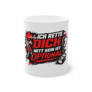 私があなたを助けます。親切にするのは任意です。マグカップ｜看護師、医師、医療ユーモアのための面白い看護の格言ギフト。